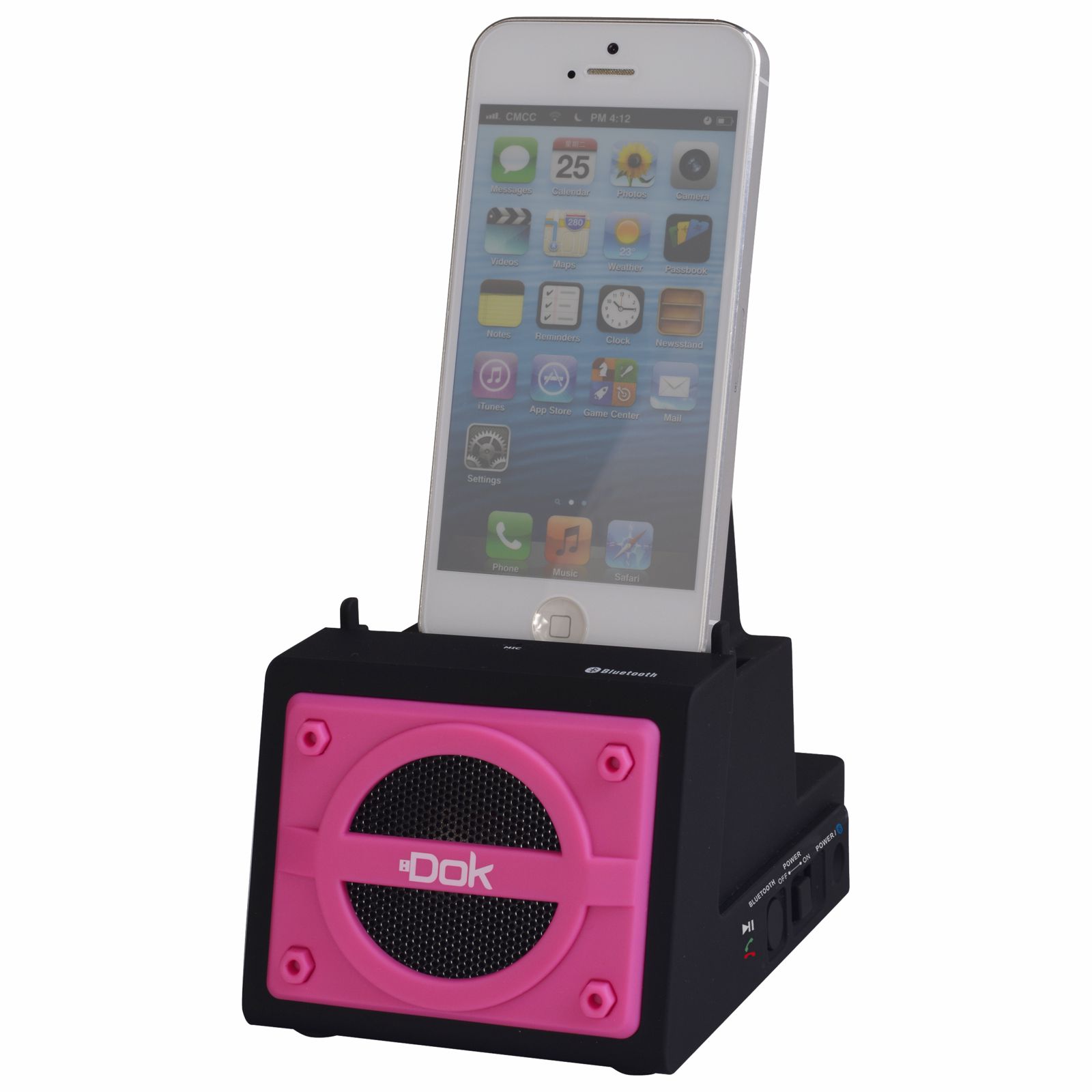 CR13PK - 2 Port Smart Phone Charger with Bluetooth Speaker, Speaker Phone, Rechargeable Battery (Pink Face) CR13PK - 2 Port Smart Phone Charger with Bluetooth Speaker, Speaker Phone, Rechargeable Battery (Pink Face)